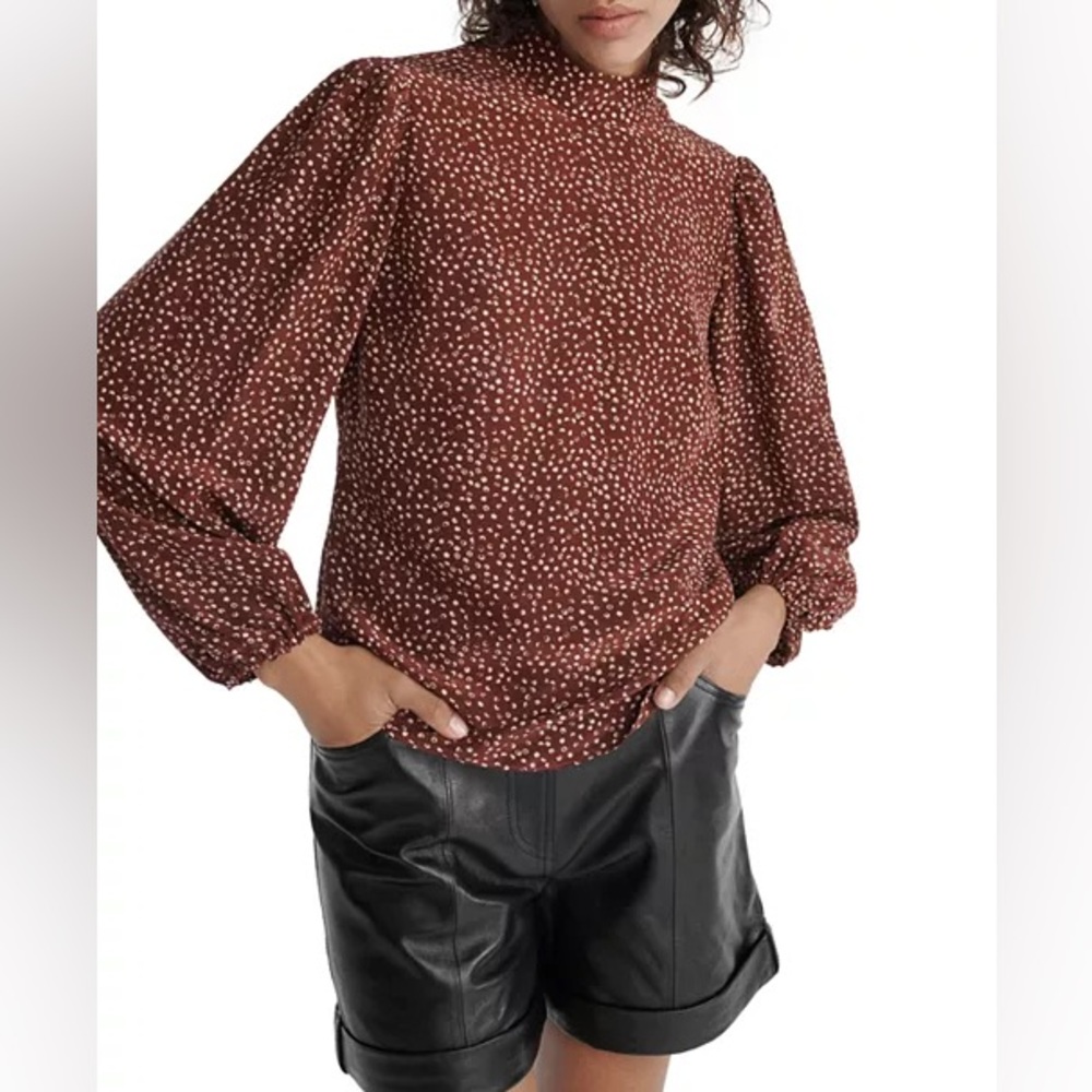 The Kooples Moon Dots Printed Blouse 1/Small